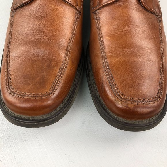 GH Bass & Co Men's Size 13M Sussex Cognac Brown Leather Lace-Up Oxford Shoes - Picture 4 of 14